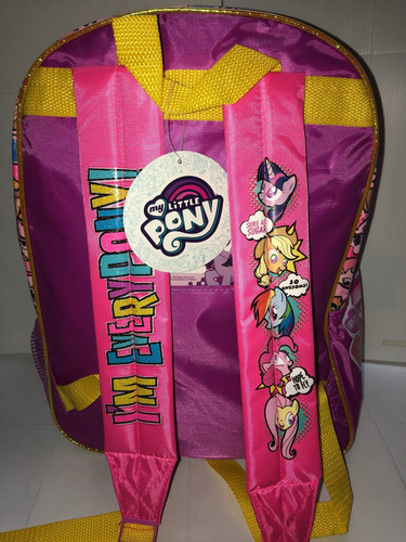 Imagen 3 de 6 de Mochila 16 Espalda Pony Wabro Duendesyprincesas
