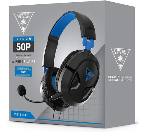 Turtle Beach Recon 50p Headset Negro/azul Multiplataforma
