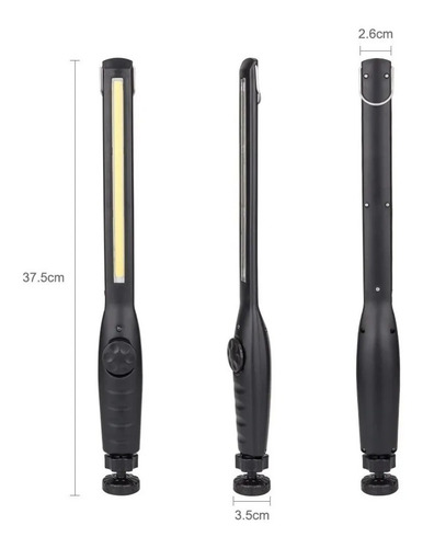 Lanterna Bastão Sinalizador Led Branco Carro Recarregavel Lanterna Branco Frioi Luz Branco Frio