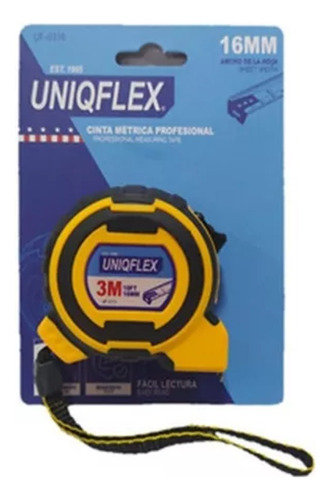 Cinta Metrica Uniqflex 3mts