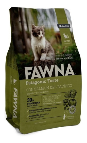 Fawna Gato Kitten C/salmón Del Pacífico X 3 Kg