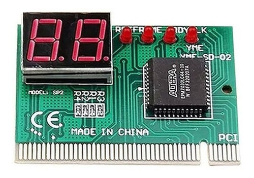 Testador Placa Mãe Diagnóstico Pc Analyzer 2 Digitos Pci