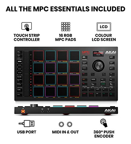 Controlador Midi Akai Professional Mpc Studio Beat Maker Con