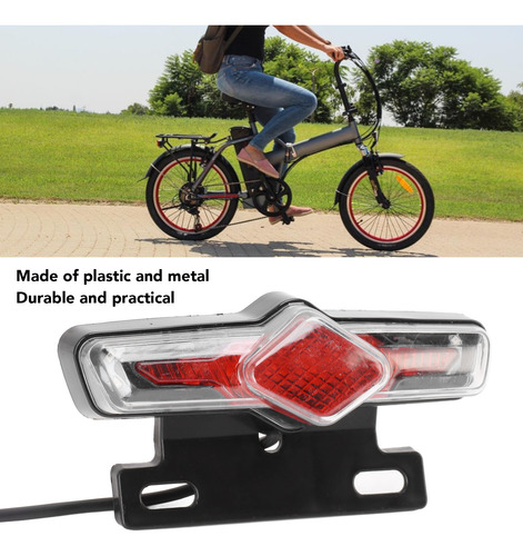 Luz Trasera Eléctrica Para Bicicleta, 36 V, 60 V, Señal De G