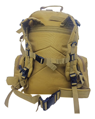 Mochila Eagle Claw Military Tactical 40 Litros Color Coyote Liso