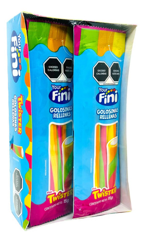 Your Fini Golosinas Rellenas Twister 12pz. 15g. C/u