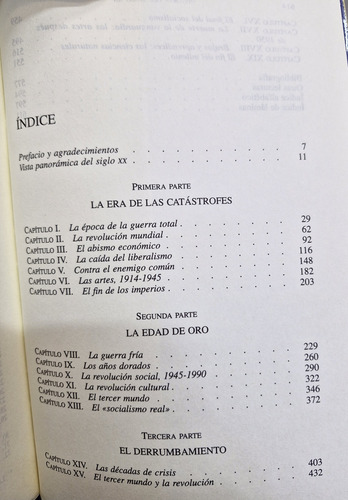 Historia Del Siglo Xx. Eric Hobsbawm (Usado)
