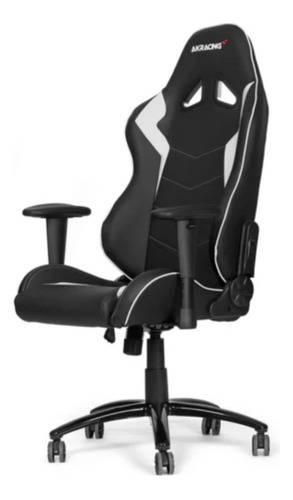 Silla de escritorio Akracing Octane gamer ergonómica  negra con tapizado de cuero sintético