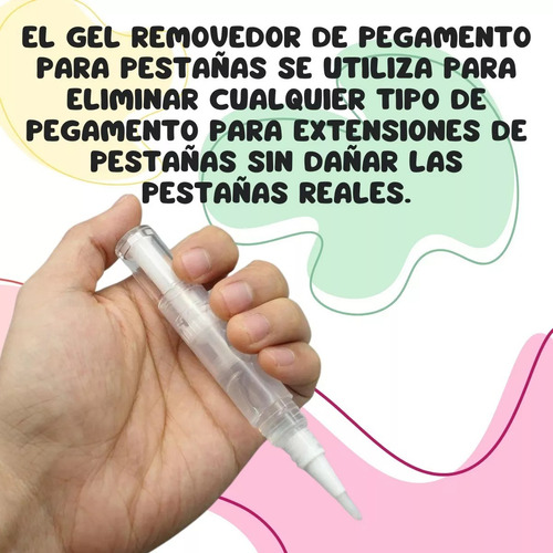Extensiones De Pestañas Removedor Cepillo Gel Profesional Transparente