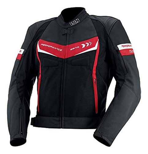 Chaqueta Rockford Para Hombre Ixs (negro/rojo/blanco, Talla 