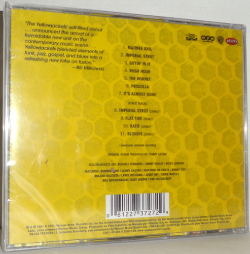Cd Yellowjackets - Yellowjackets (1981) - C/ Faixas Bônus