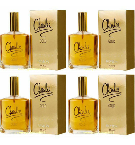 Edt 3.4 Oz Set De 4 Piezas Charlie Gold Por Revlon En