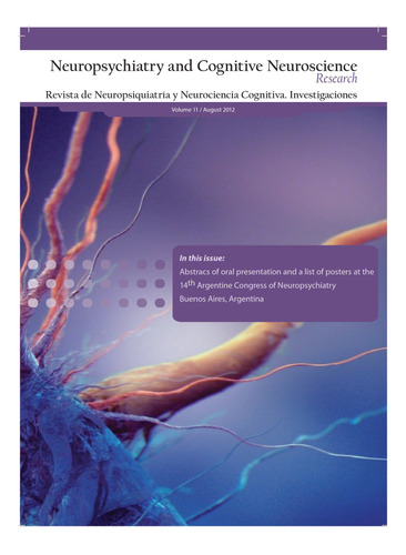 Revista Neuropsiquiatría Y Neurociencia Cognitiva Nº11 Pdf