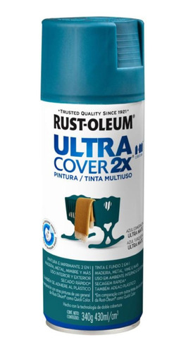 Pintura Aerosol Ultra Cover 2x Azul Esm. U.mate Rust Oleum