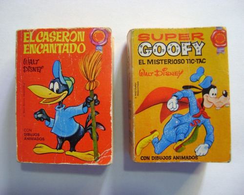 2 Libritos Mini Infancia - Walt Disney (1969) Ed. Bruguera