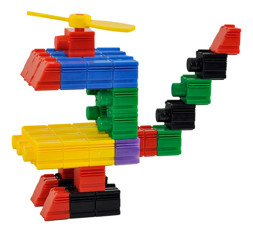 Kit De Construcción 300 Piezas, Bloques Coloridos 3d Para Ni