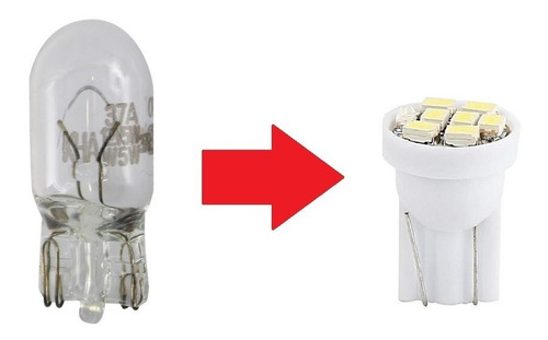 Luz Luces Led T10 Auto Moto Salon Interior Placa Tablero