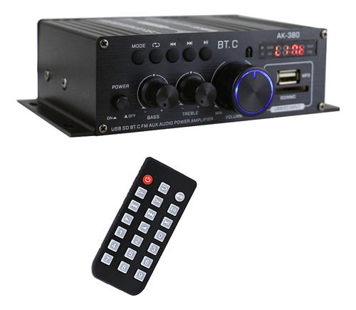 Ak380 400w 400w Amplificador De Potência De Áudio 2.0 Ch