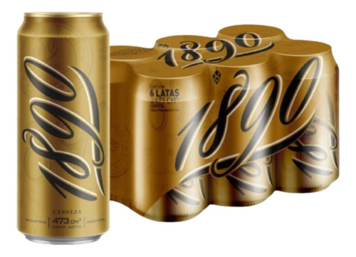 Cerveza Quilmes 1890 Rubia Lager 473 Ml Pack X 6 Uni