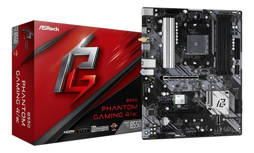 Motherboard Asrock B550 Phantom Gaming 4/ac Am4 Pcie 4.0 M.2