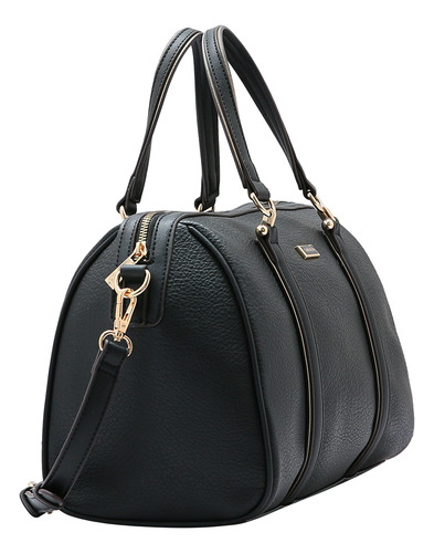 Bolsa Feminina Chenson Baú Média Alça Dupla Cor Preto