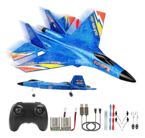 Avión De Control Remoto 2.4 Ghz Caza Rc Fácil De Volar Color
