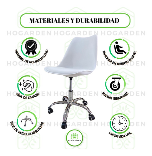 Silla Alta Confort Ejecutiva De Oficina Con Cojín 3 Pzs