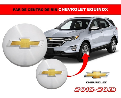 Par De Centros De Rin Chevrolet Equinox 2018-2019 52 Mm
