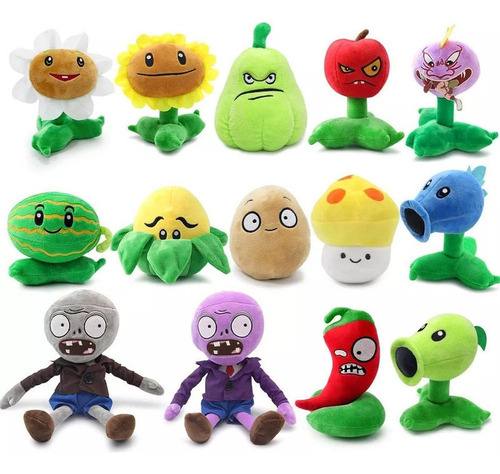 Conjunto De Plantas Plants Vs Zombies Pvz De 14 Peças