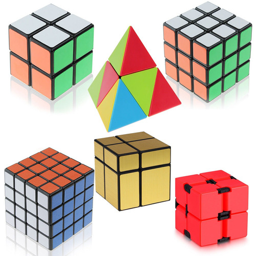 Magic Speed Cube Pack 2 X 2 3 X 3 4 X 4 Pirámide Espejo Cubo