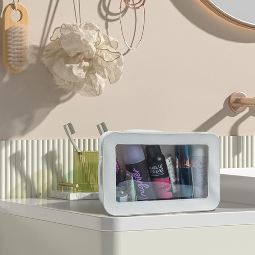 Neceser Para Cosmeticos Letgo - Blanco Impermeable Estetico
