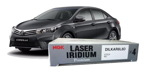 Imagem 1 de 1 de Vela Ignição Ngk Toyota Corolla 1.8, 2.0 2012 Original