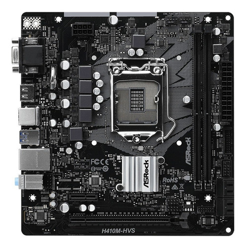 Placa Asrock H410m-hvs 2 Ddr4 Lga 1200 Pc Case Mainboard