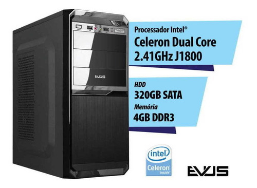 Microcomputador Desktop Evus Modelo Elementar 324