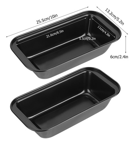 Molde Rectangular Para Pan, Tostadas, Pastel, Acero Al Carbo