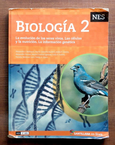 Biología 2 Nes En Linea - Santillana * Usado