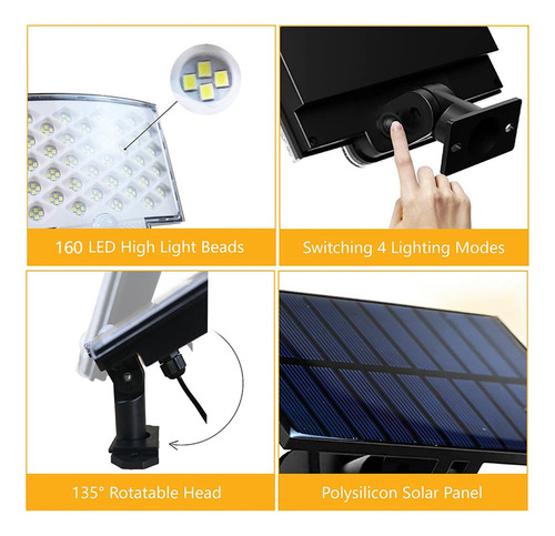 Luces Solares Para Exteriores Con Sensor De Movimiento De 16