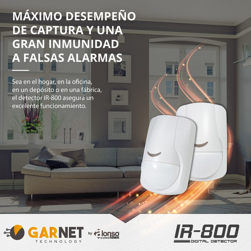Detector Infrarrojo Para Alarma Antimascotas 18kg - Ir-800