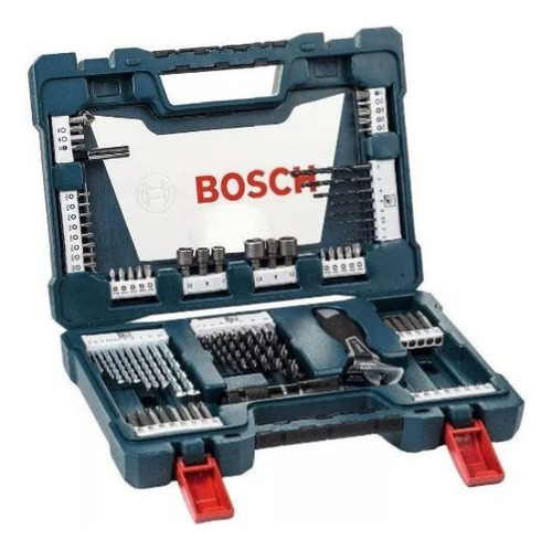 Jogo Kit De Ferramentas Brocas Titânio V Line Bosch 83 Pecas