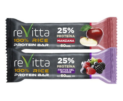 12u Barra D Proteína Vegana Rice Bar 60gr/25%protein Revitta