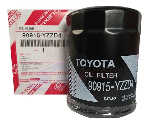 Filtro Aceite Toyota 4runner 4.0 2007 2008 2009 2010 #yzzd4
