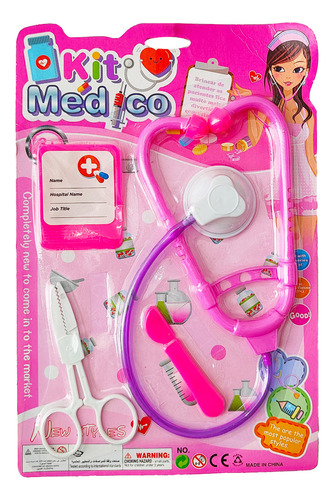 Set Doctora Kit Medico Juguete Niñas Hospital Didactico