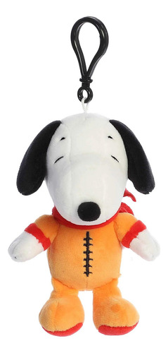 Llavero Snoopy Astronauta, Con Clip De Plástico Color Blanco