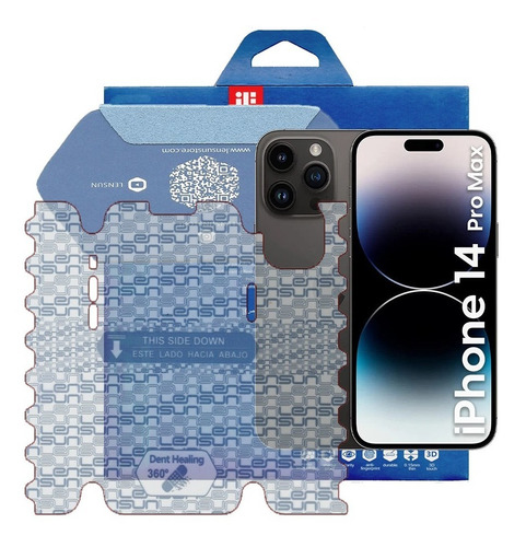 Mica Hidrogel Lensun Para iPhone 14 Pro Max 360 Grados