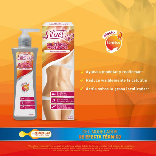 Siluet 40 Gel Térmico 200 Ml