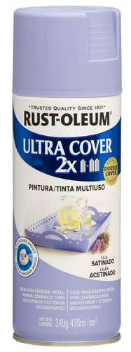Aerosol Ultra Cover 2x Lila Satinado Rust Oleum 340gr Sibaco