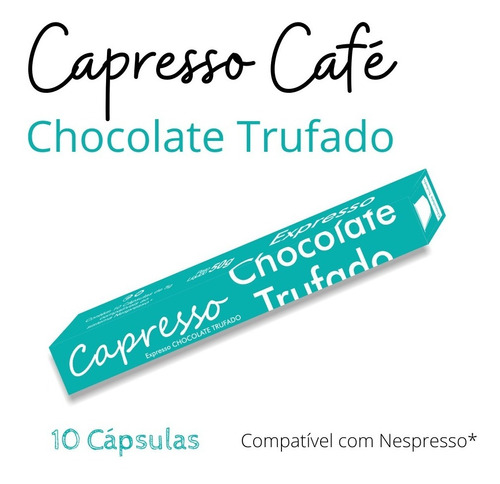 Cápsula Café Nespresso Capresso Chocolate Trufado 10 Unid.