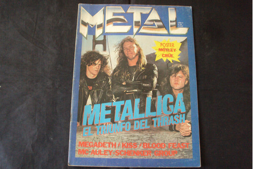 Revista Metal # 89 (1988) Tapa Metallica