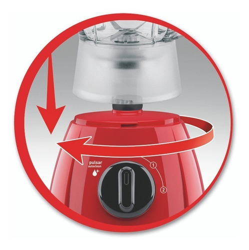 Imagen 4 de 6 de Licuadora Moulinex Optimix Plus LM2701 2 L blanca con jarra de plástico 220V