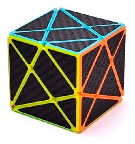 Cubo Rubik Qiyi 3x3x3 Axis Cube Speedcube Fibra Carbono